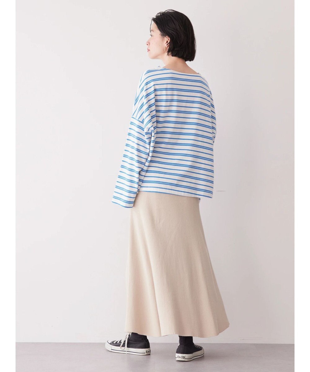 AMERICAN HOLIC ボートネックボーダープルオーバー 