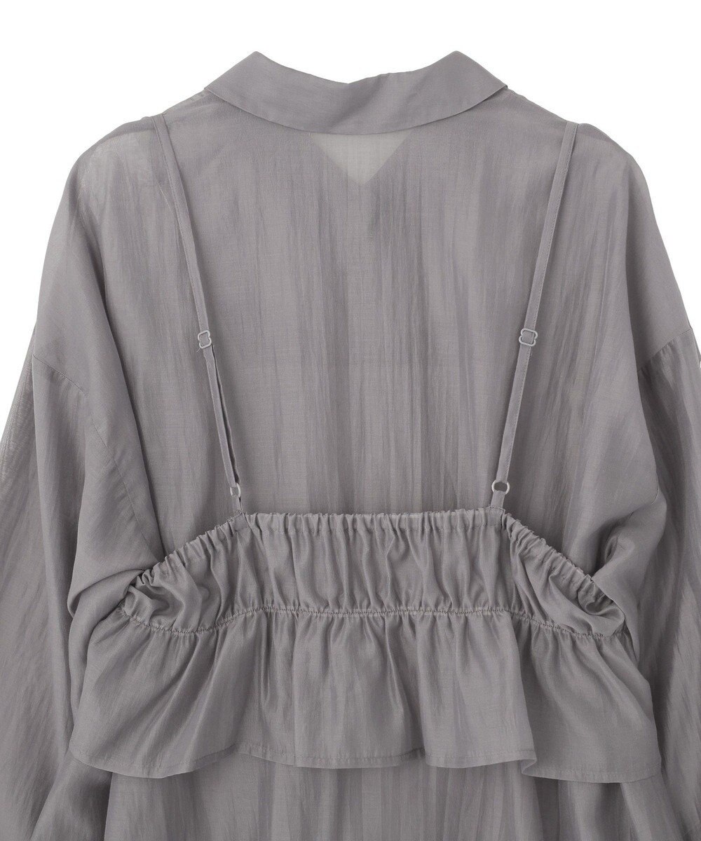 Green Parks 【WEB限定】ＳＥＴ２点フリルビスチェ＋シャツチュニックⅡ 