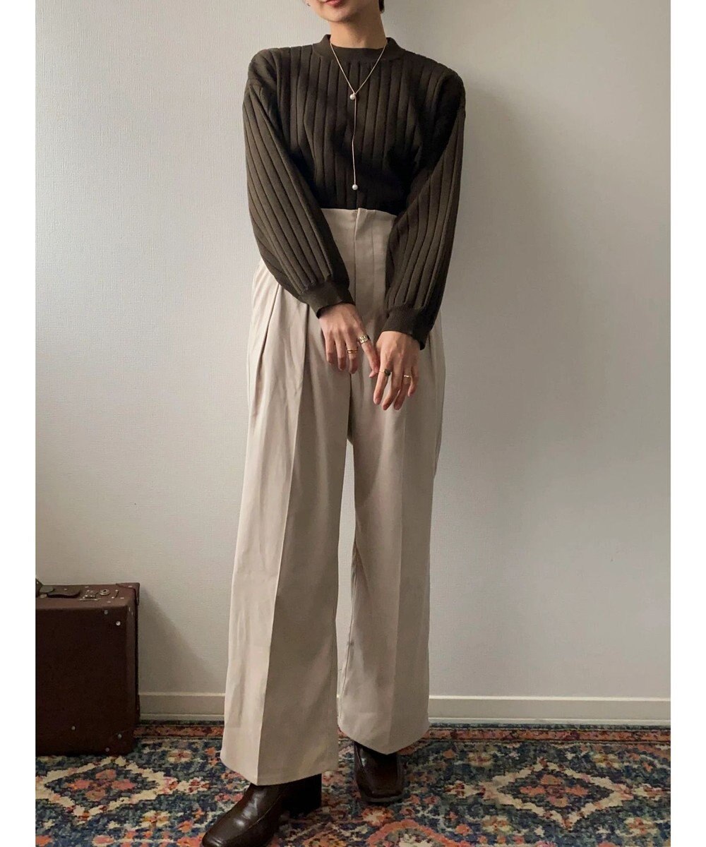 Green Parks リブニットプルオーバー 