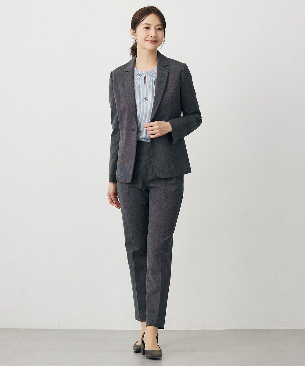 J.PRESS LADIES プロビスストライプ＆チェック カットソー 