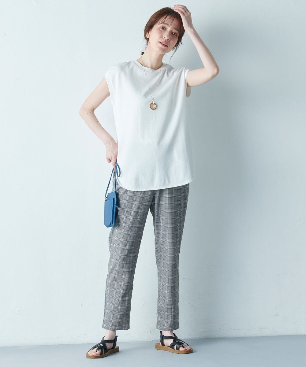 ANY L 【接触冷感/UVケア】ビューティベーシックノースリーブテールTシャツ 