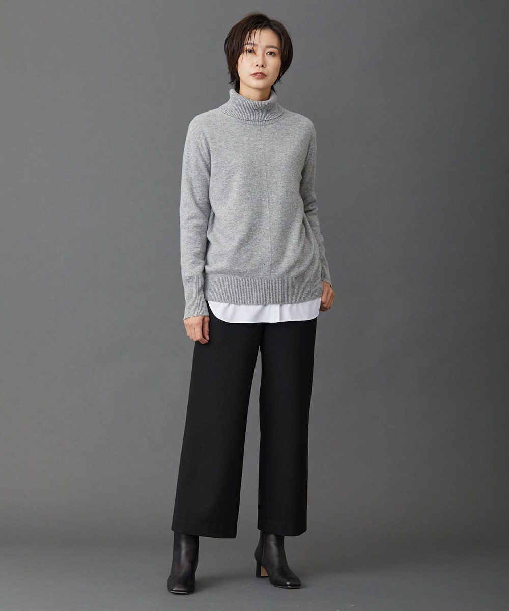 J.PRESS LADIES 【洗える】チェルビック セミワイド パンツ 