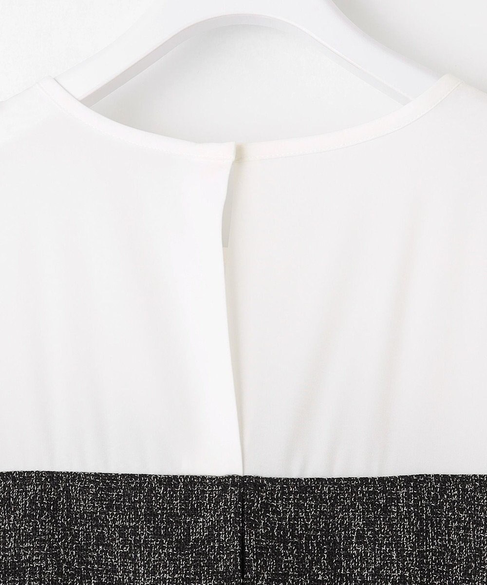 ANY SIS L 【洗える】ツイードコンビ ワンピース 