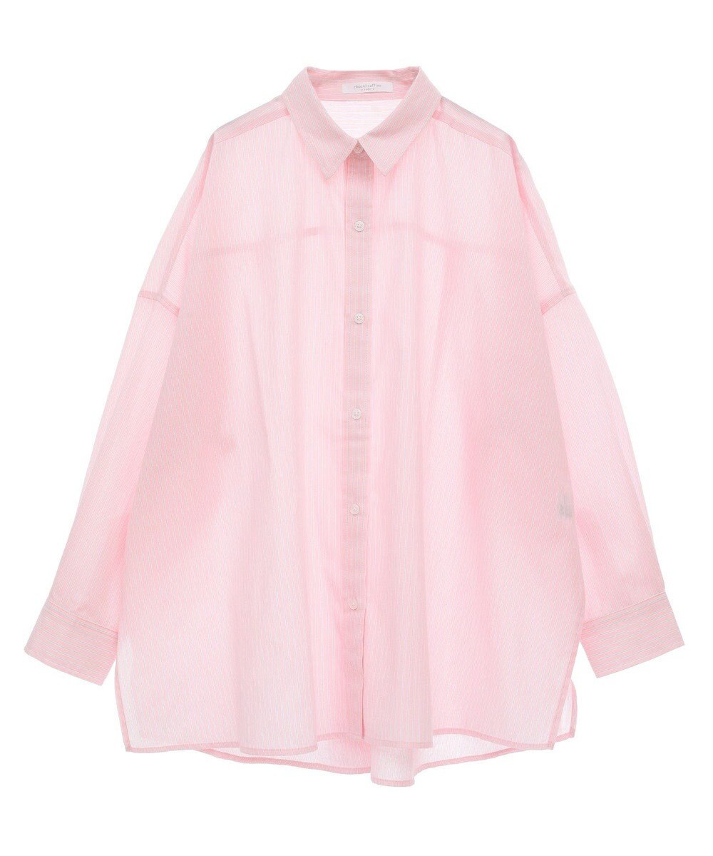 Green Parks 綿麻混レギュラーカラーＢＩＧシルエットシャツ 