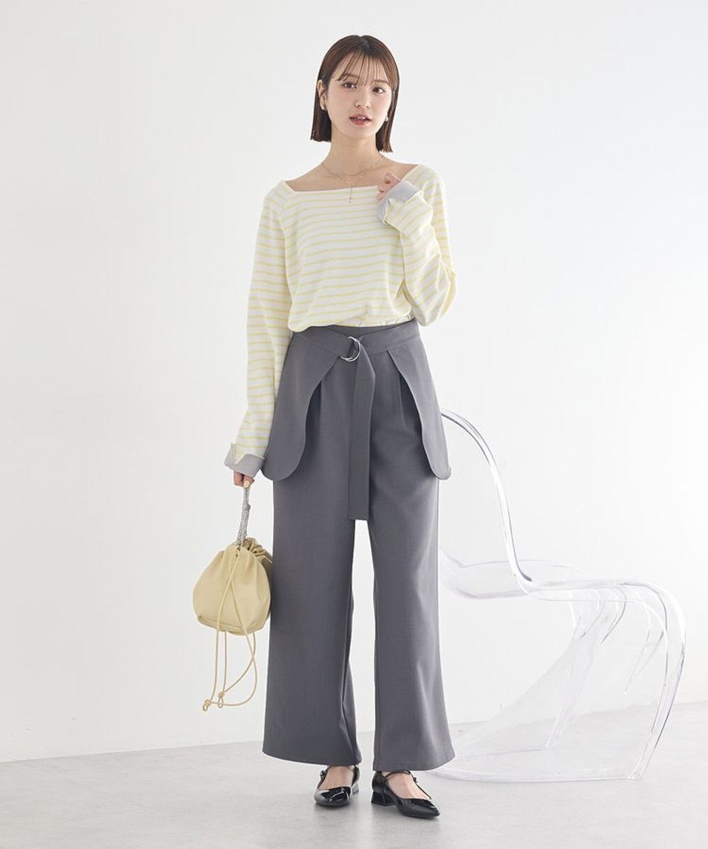 earth music&ecology 【予約】【2WAY】ラップスカート付きパンツ 