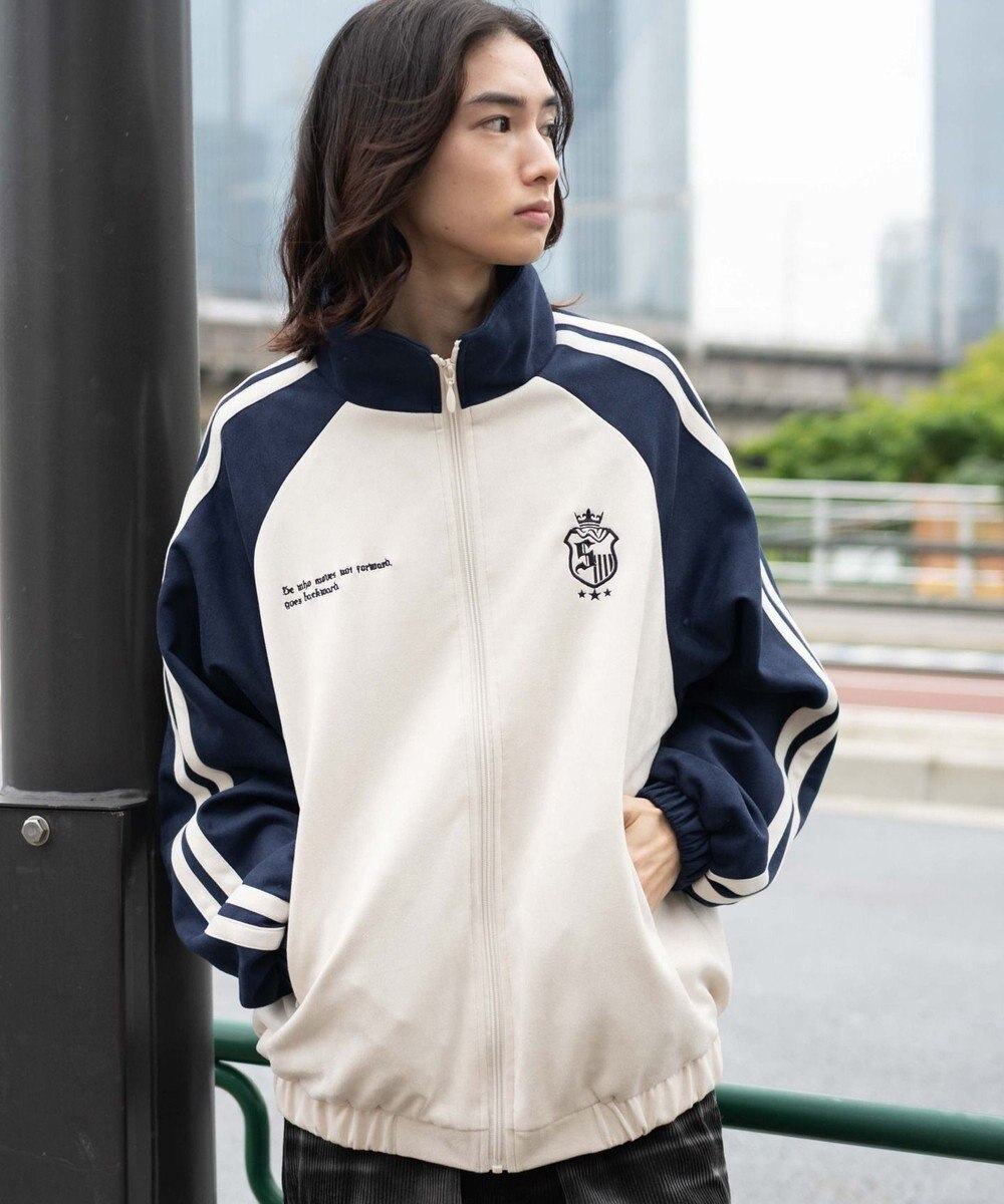 WEGO 【ユニセックス着用ITEM】フェイクスウェードトラックジャケット 