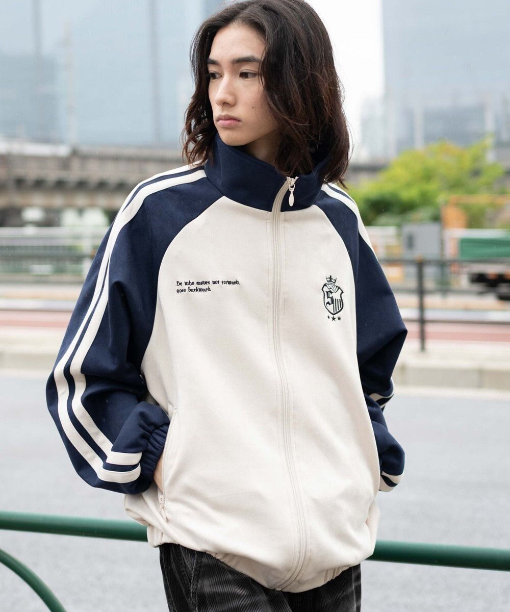 WEGO 【ユニセックス着用ITEM】フェイクスウェードトラックジャケット 