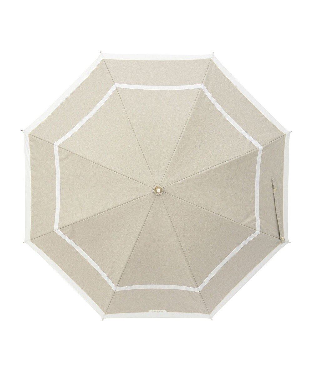 MOONBAT FURLA 晴雨兼用日傘 長傘 シャンブレー切継 ／遮光 遮熱 UV 