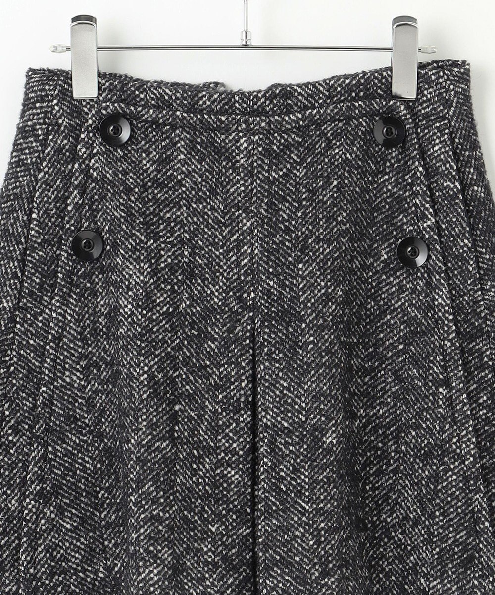 #Newans 【セットアップ可能】裏地キュロットツイードスカート 