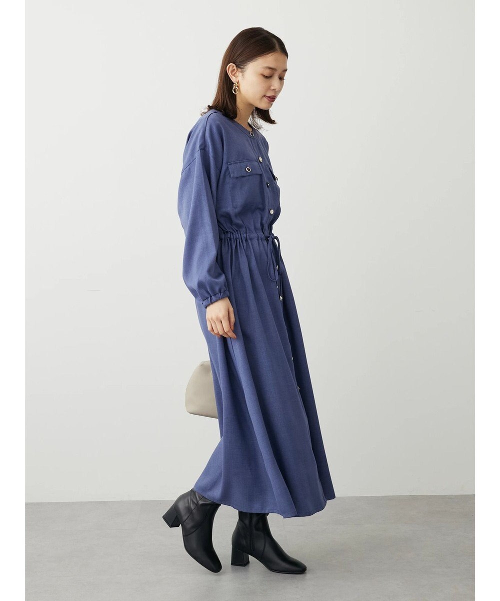 Green Parks ・ＥＬＥＮＣＡＲＥ　ＤＵＥ　イロイロ釦ドロストワンピース 