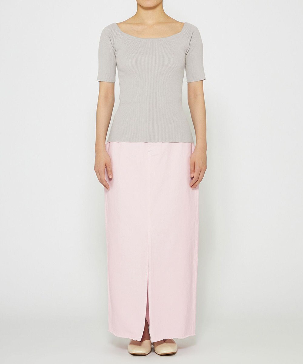 uncrave 【ご好評につき追加生産】ドライタッチ ニット オフショル トップス（uncrave WHITE） 