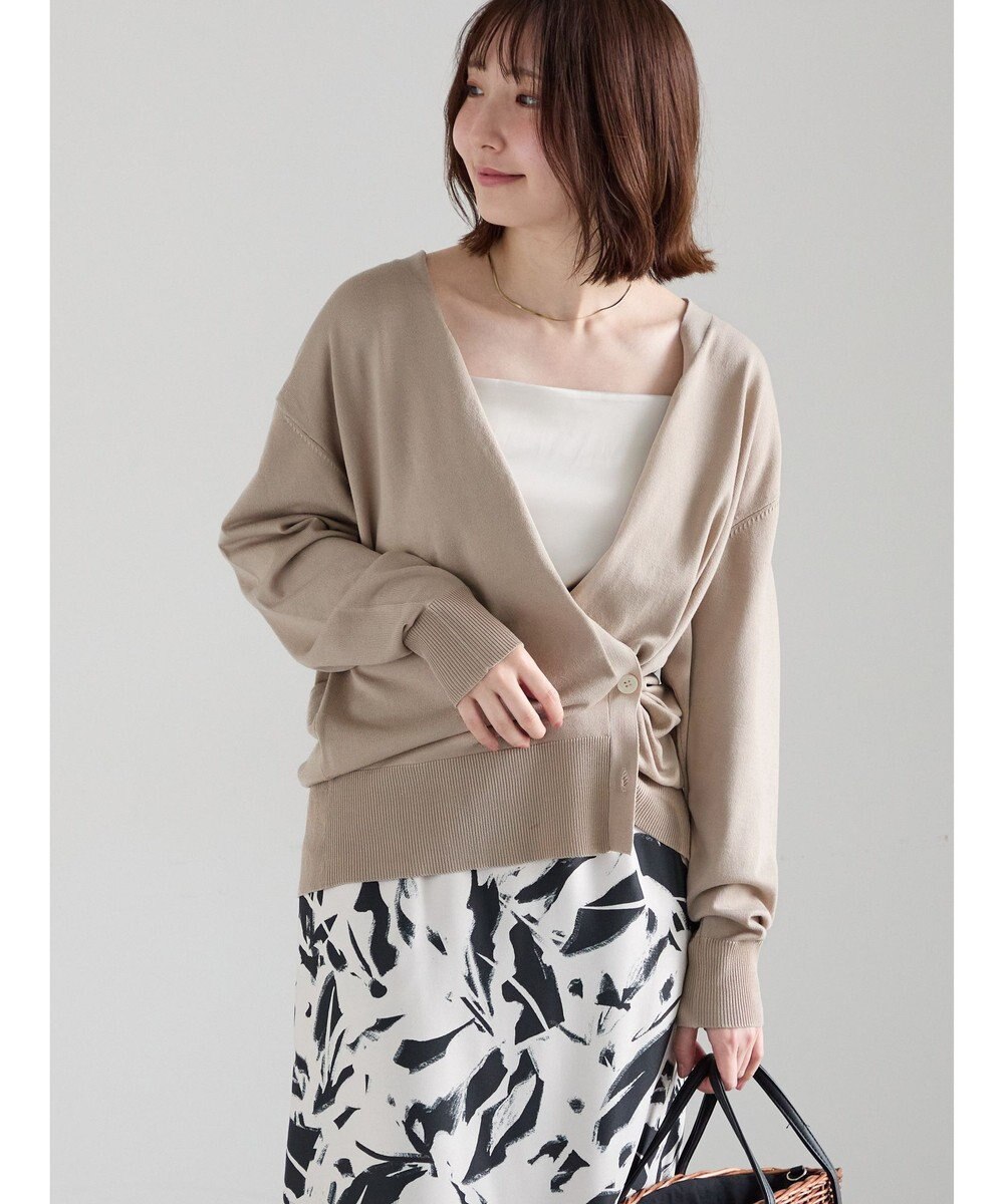 Te chichi 【雑誌掲載アイテム】2WAYカシュクールVネックカーディガン《2026 spring catalog item》 