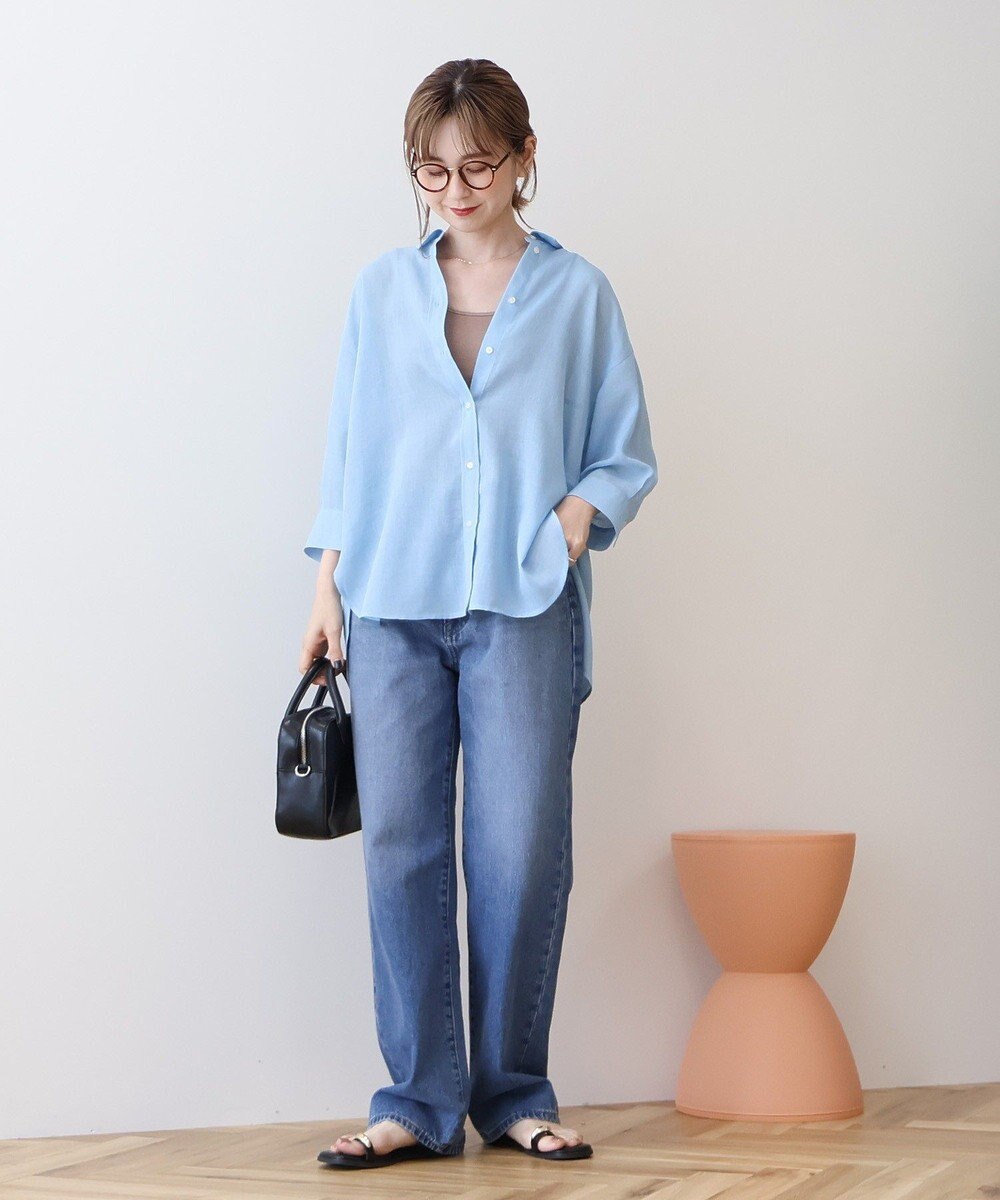 AMERICAN HOLIC シアーボイルレギュラー7分袖シャツ 