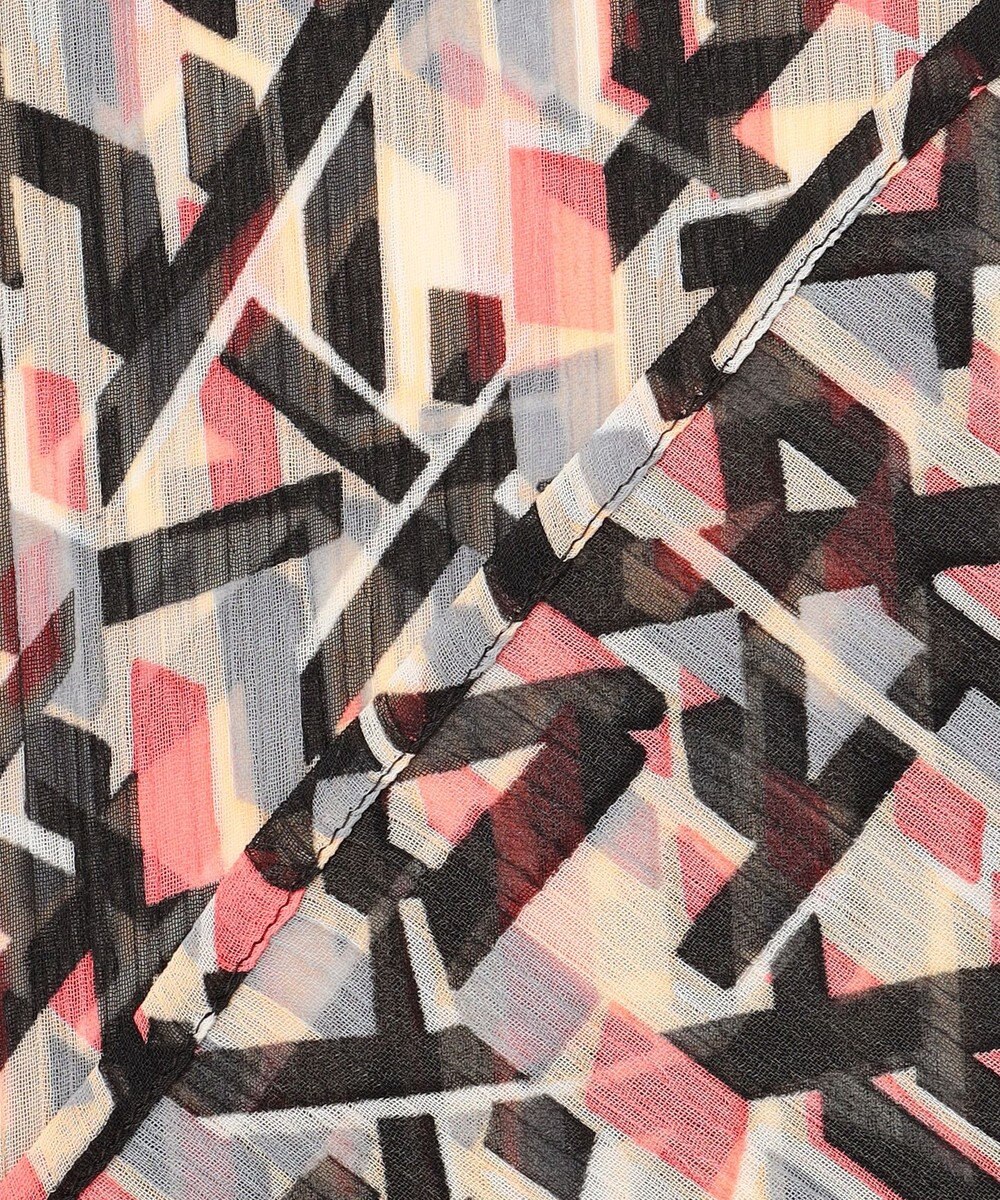 23区 【洗える】Ratti アブストラクトプリント ブラウス 