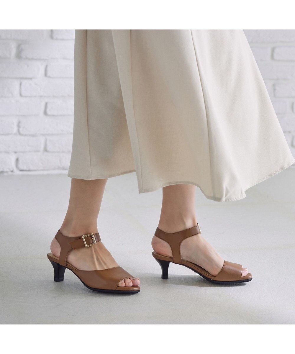 ASICS WALKING ペダラ ヒールサンダル 2E 5.0cmヒール 