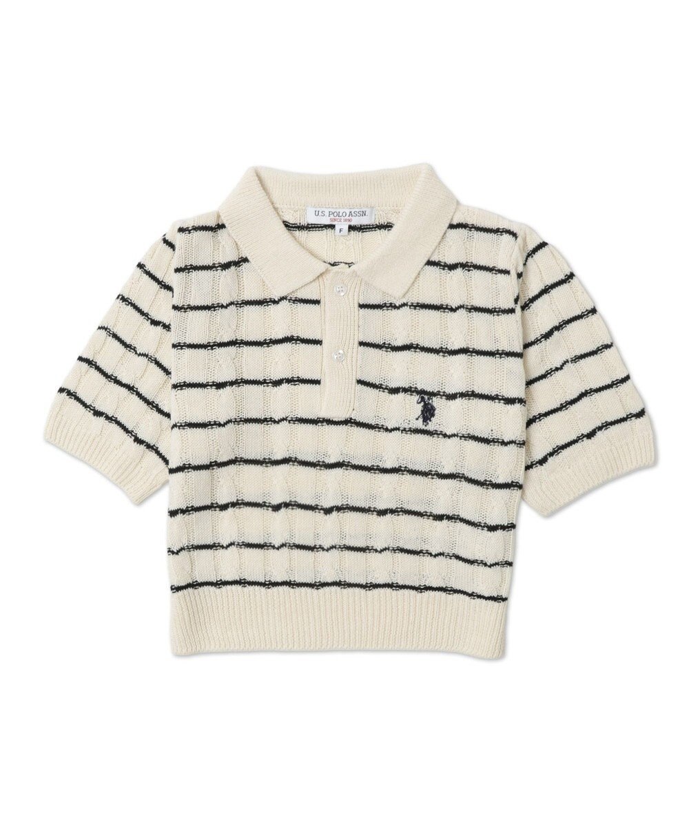 WEGO 別注USPOLO　ケーブルニットポロ 