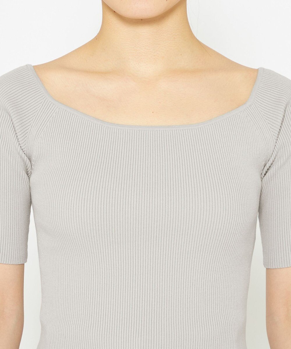 uncrave 【ご好評につき追加生産】ドライタッチ ニット オフショル トップス（uncrave WHITE） 