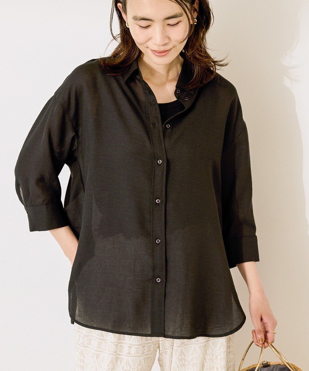 AMERICAN HOLIC シアーボイルレギュラー7分袖シャツ 