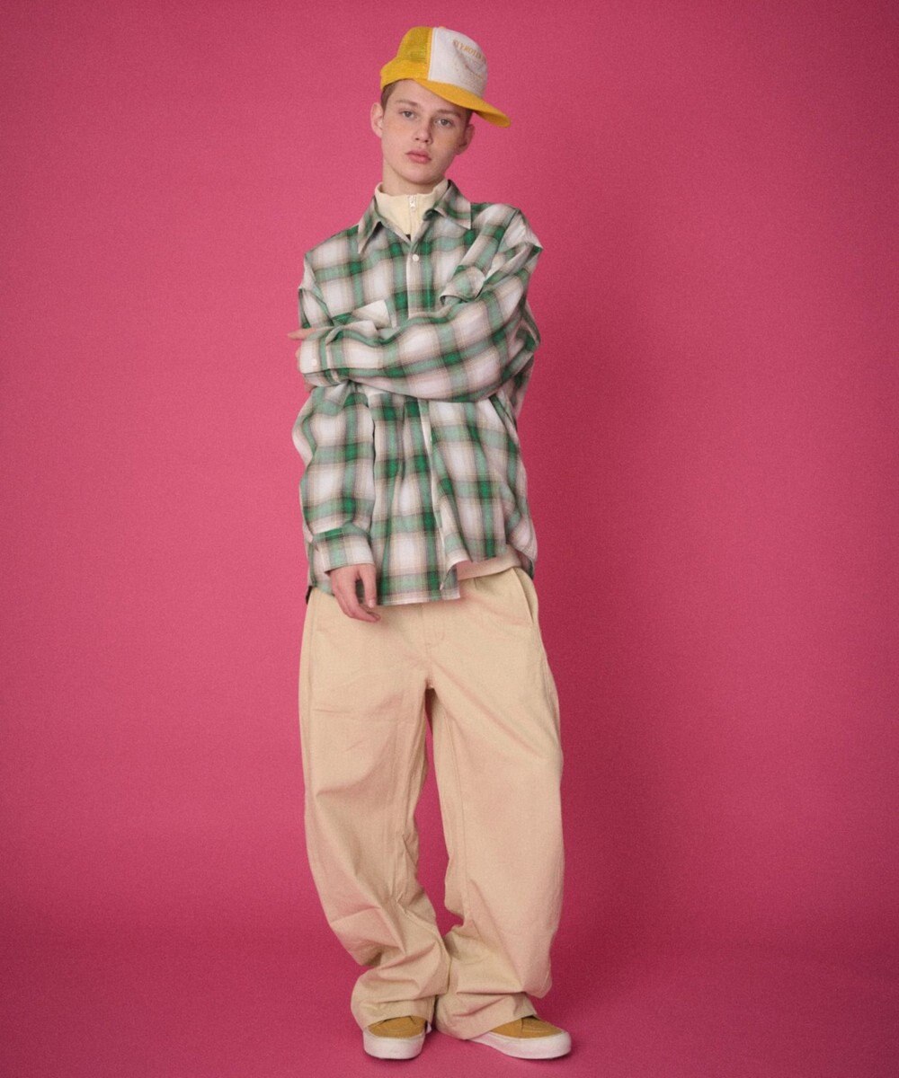 WEGO 【ユニセックス着用ITEM】ステッチカラーチノパンツ 