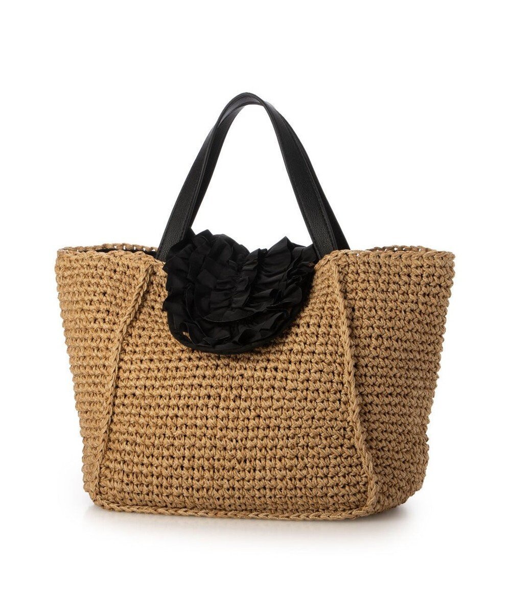 UNBILLION カシュカシュ cachecache / フリルフラップスクエアトート カゴバッグ 