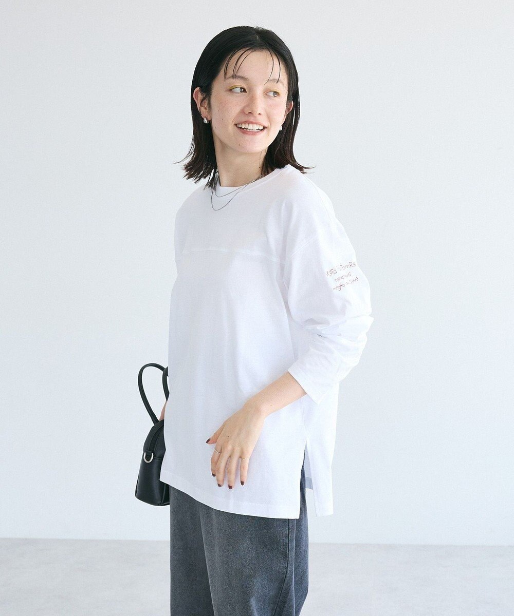 CRAFT STANDARD BOUTIQUE ワンポイント刺繍長袖チュニック 