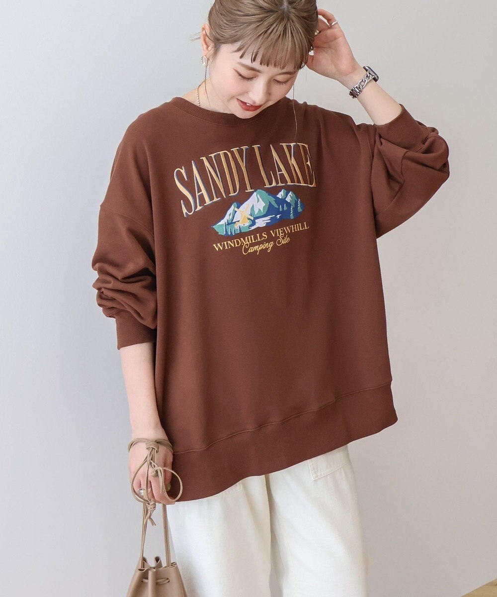 AMERICAN HOLIC 刺繍裏毛プルオーバー 