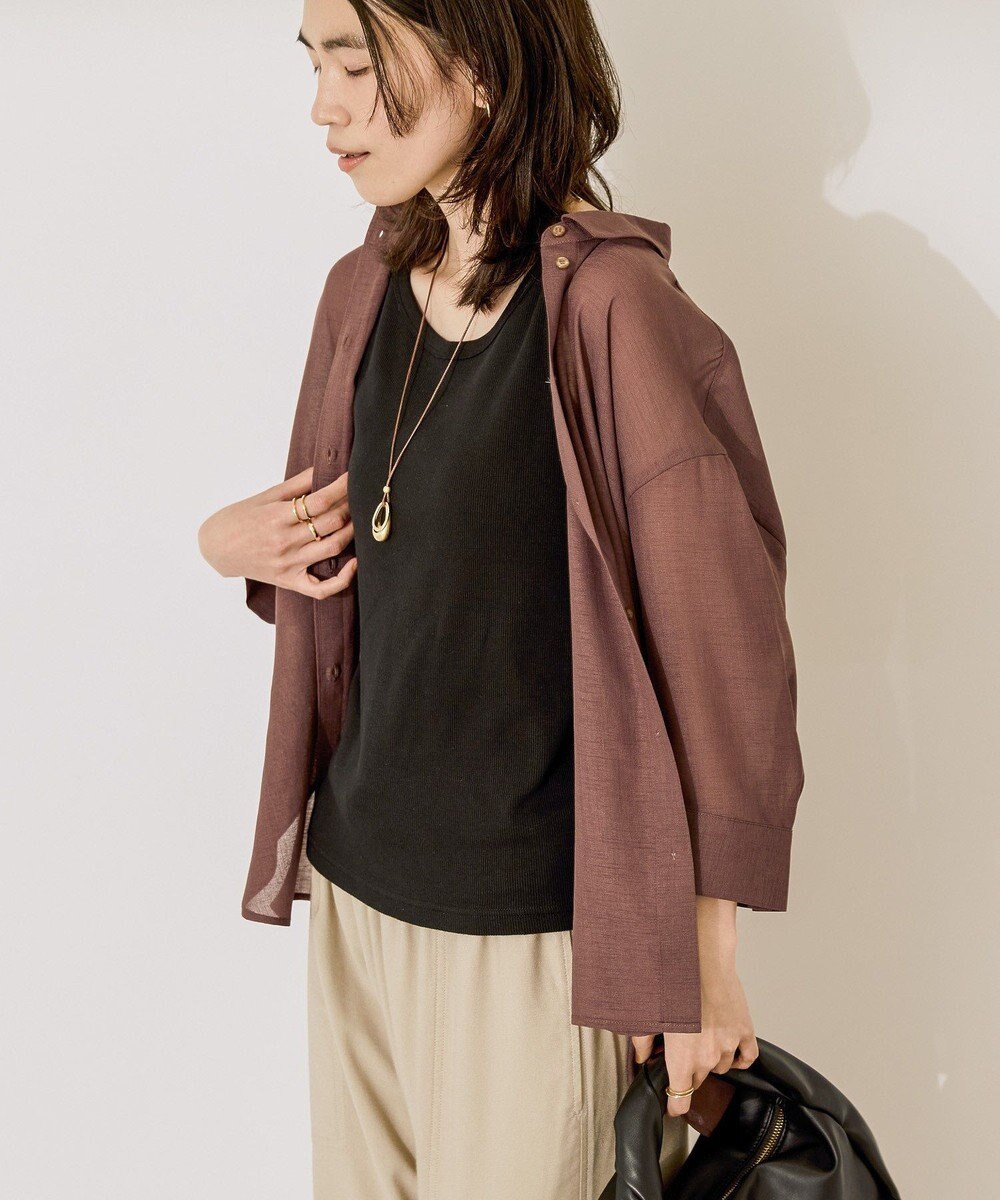 AMERICAN HOLIC シアーボイルレギュラー7分袖シャツ 