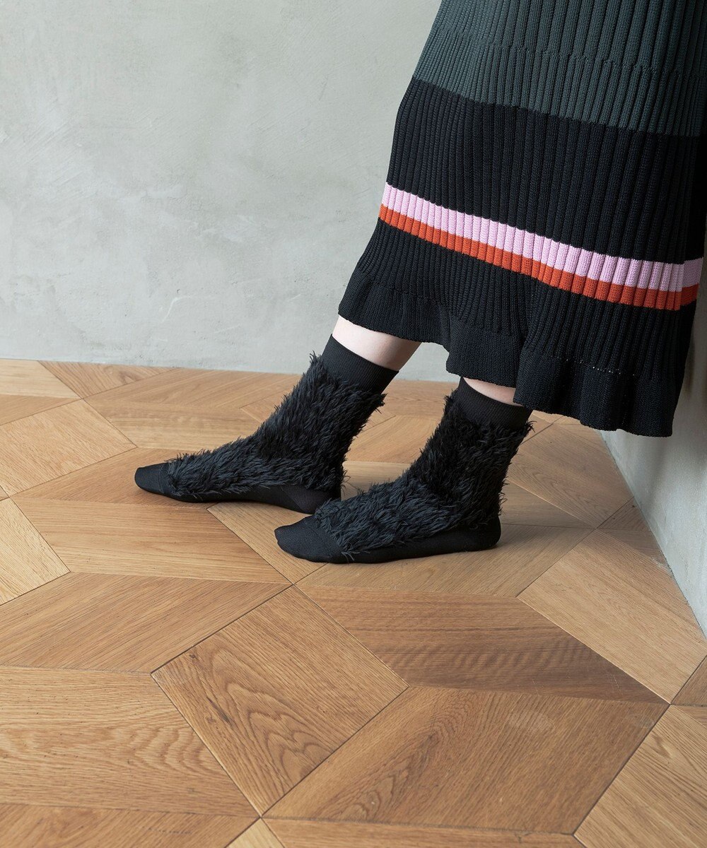 TRICOTE フェイクファーソックス 