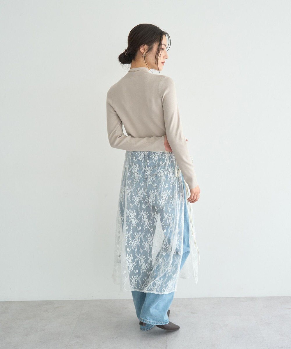 YECCA VECCA ハイネックリブニット 