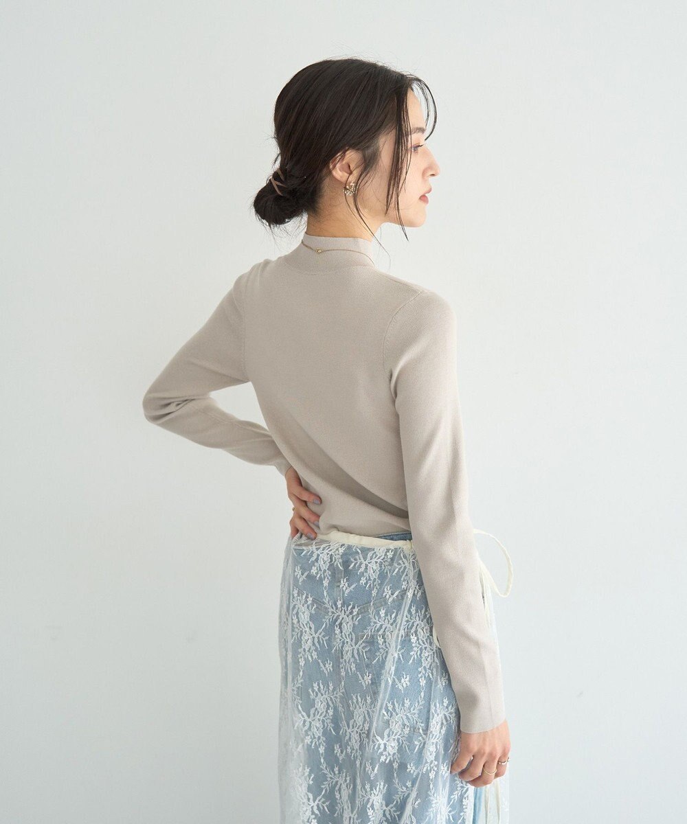 YECCA VECCA ハイネックリブニット 