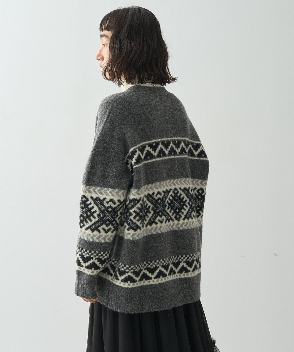 AMERICAN HOLIC ノルディック柄Ｖネックニットカーディガン 