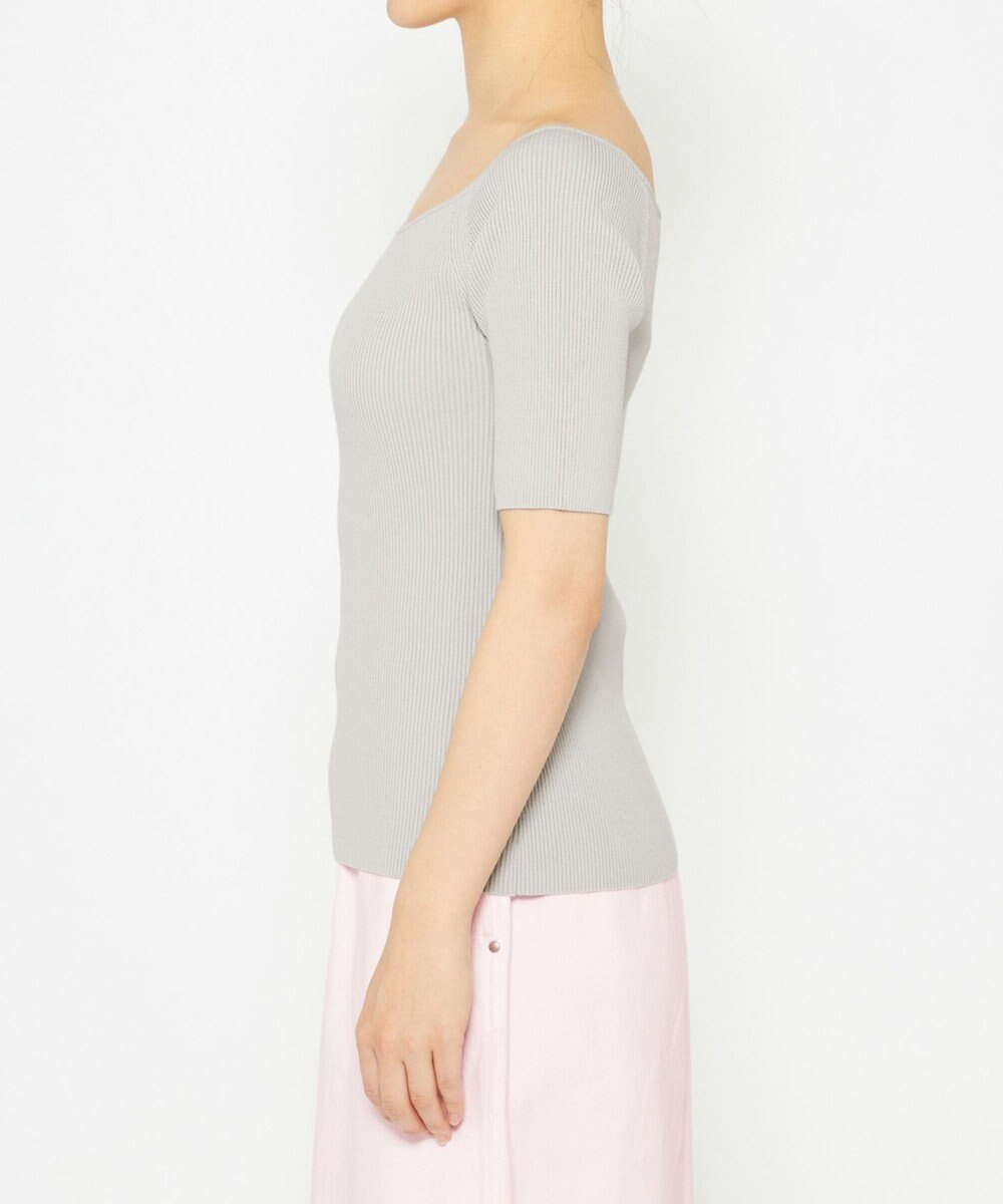 uncrave 【ご好評につき追加生産】ドライタッチ ニット オフショル トップス（uncrave WHITE） 