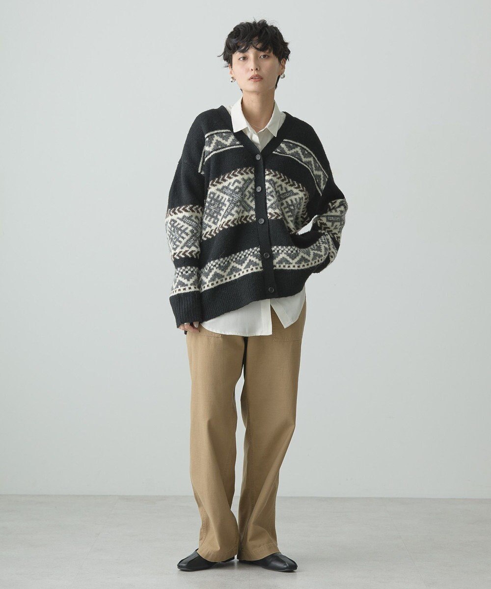 AMERICAN HOLIC ノルディック柄Ｖネックニットカーディガン 