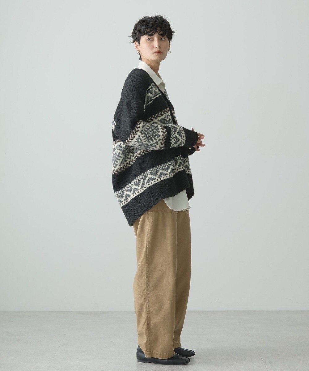 AMERICAN HOLIC ノルディック柄Ｖネックニットカーディガン 