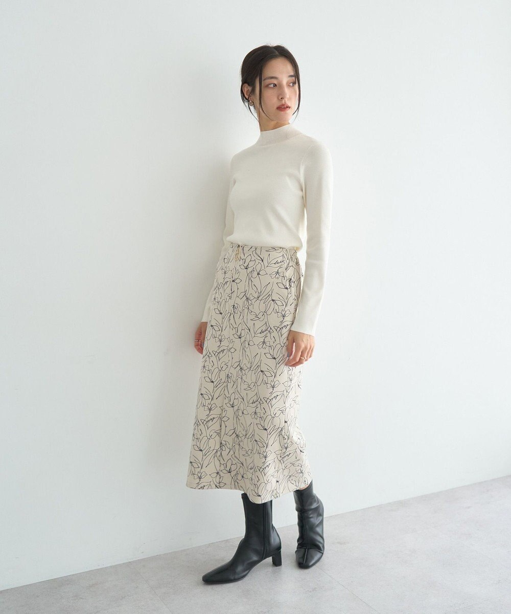 YECCA VECCA ハイネックリブニット 