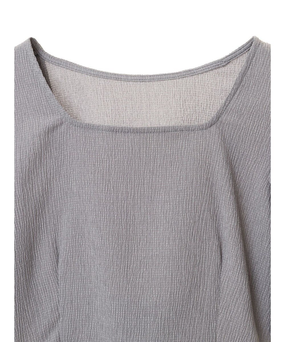 earth music&ecology ＳＥＴ２点バックリボンブラウス＋フレアスカート 