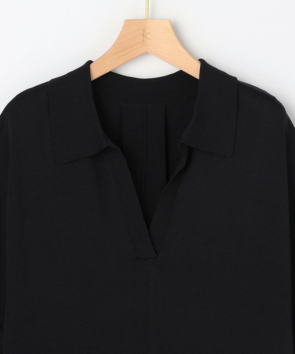 組曲 L 【先行予約】クリアストレッチスキッパーニット ワンピース 