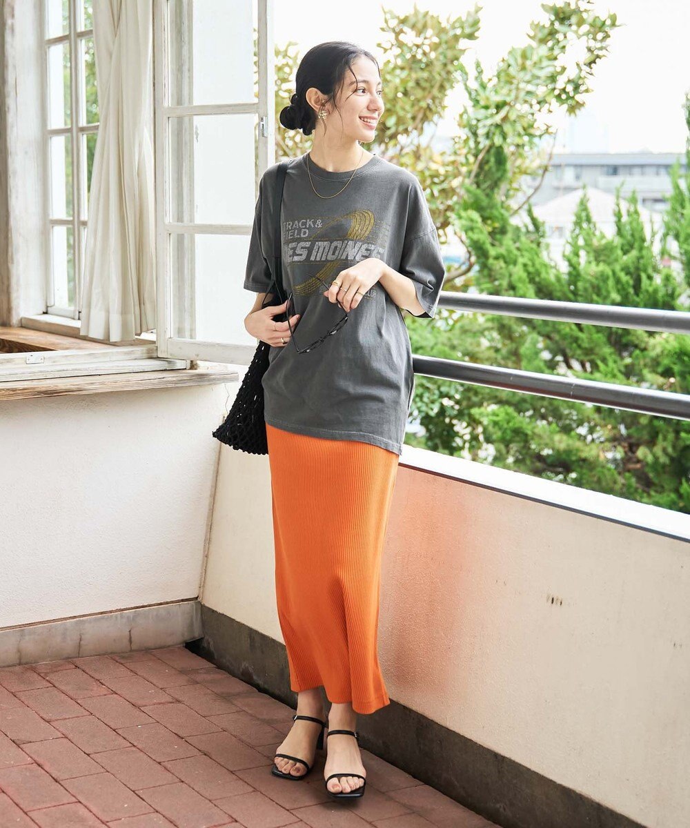 WEGO 【新色追加/ユニセックス着用アイテム/手洗い可/SMLサイズ展開】ピグメントグラフィックT（S） 