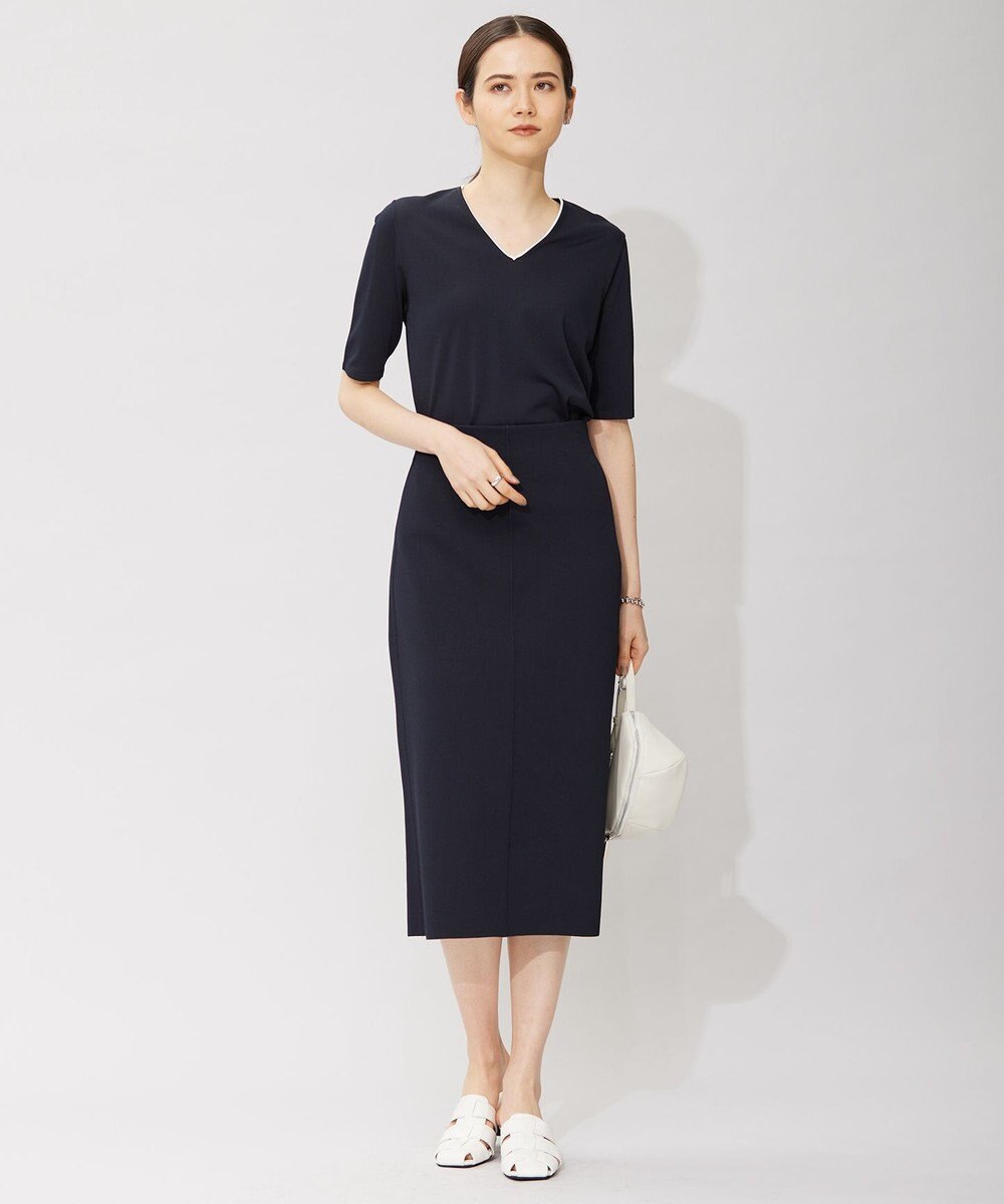 ICB 【洗える】 シンセティックハイゲージ ニットスカート 