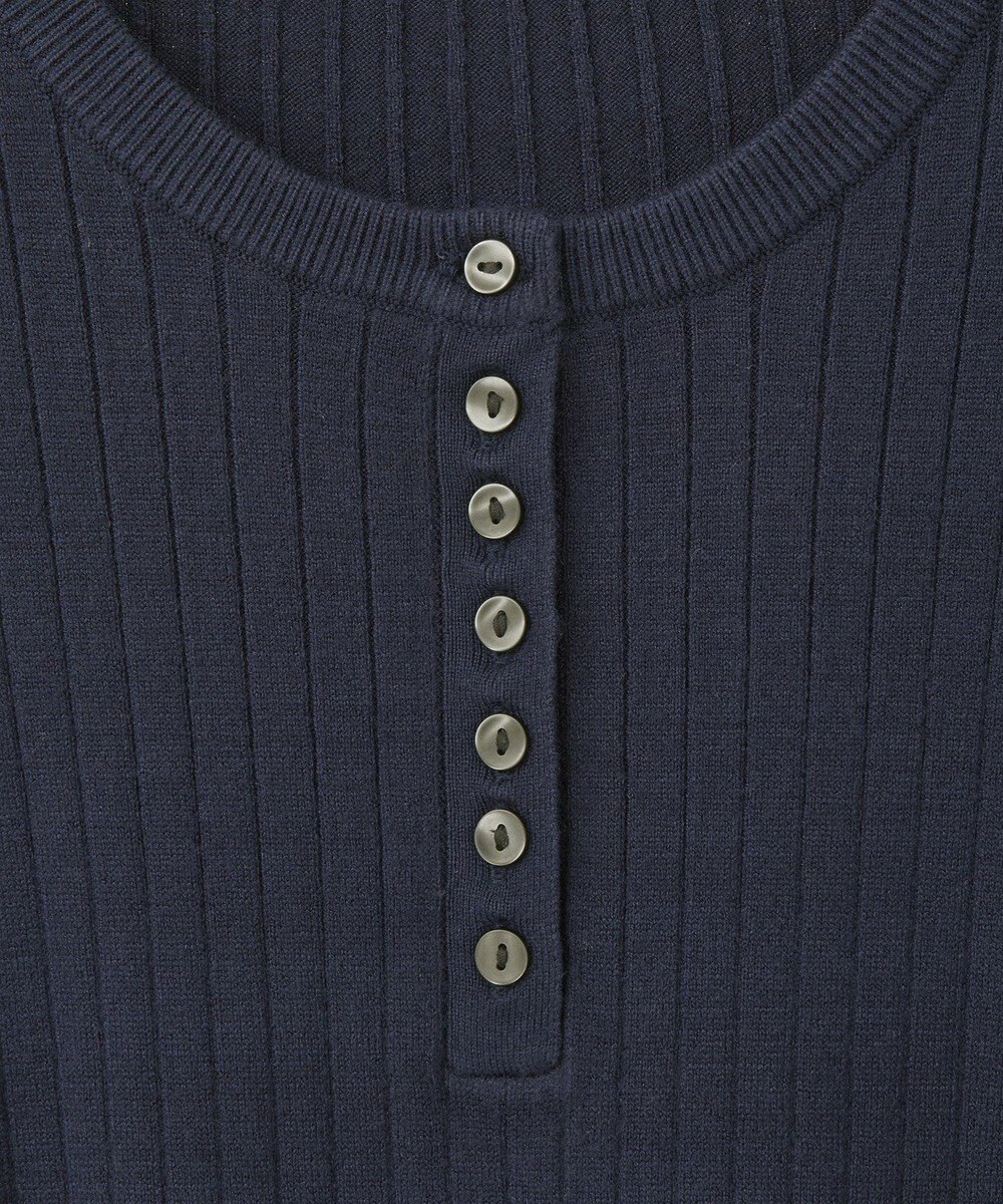 AMERICAN HOLIC バイパチリブヘンリーニットワンピース 