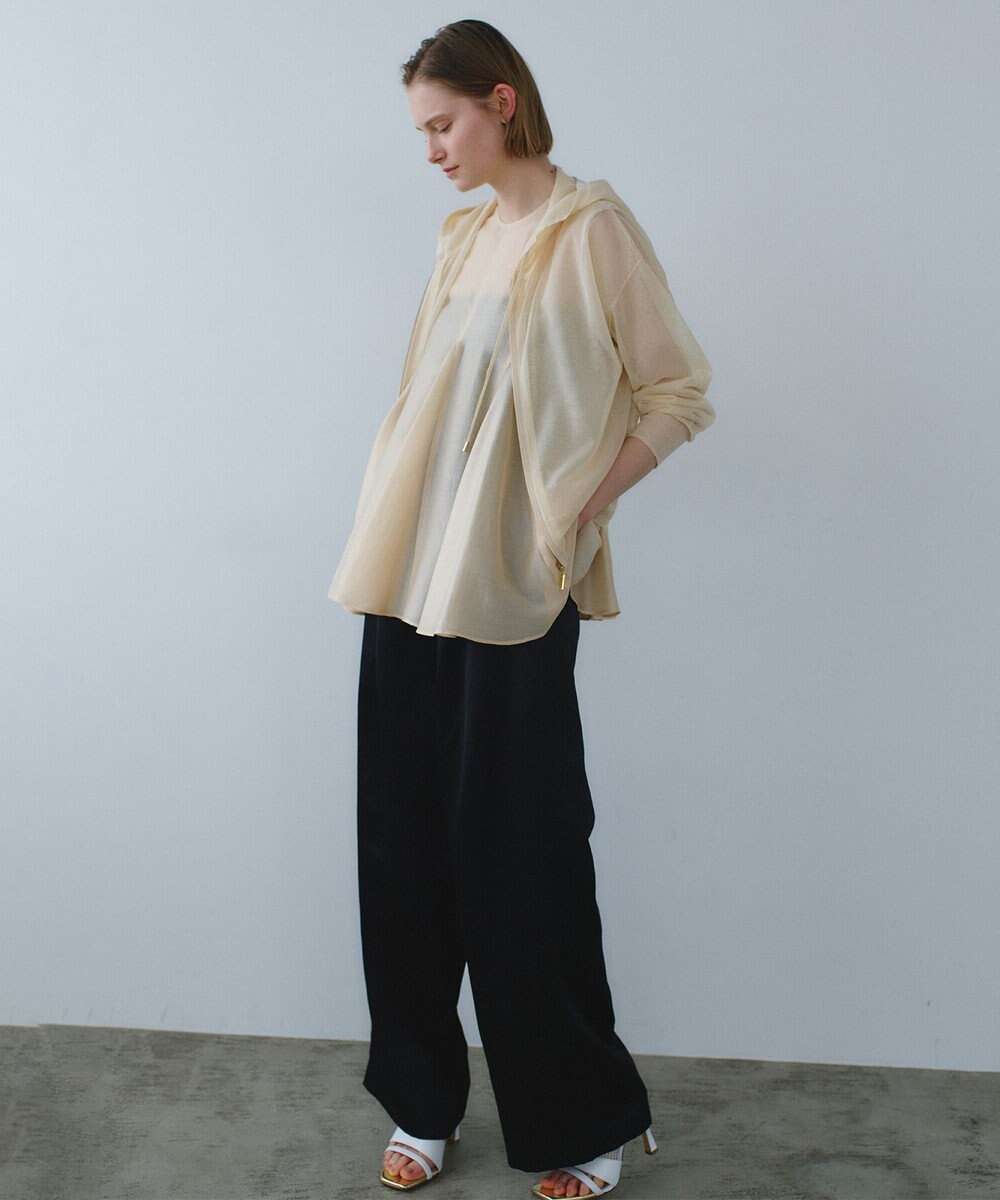 BEIGE， SIDERITE / シアージップフーディーニット 