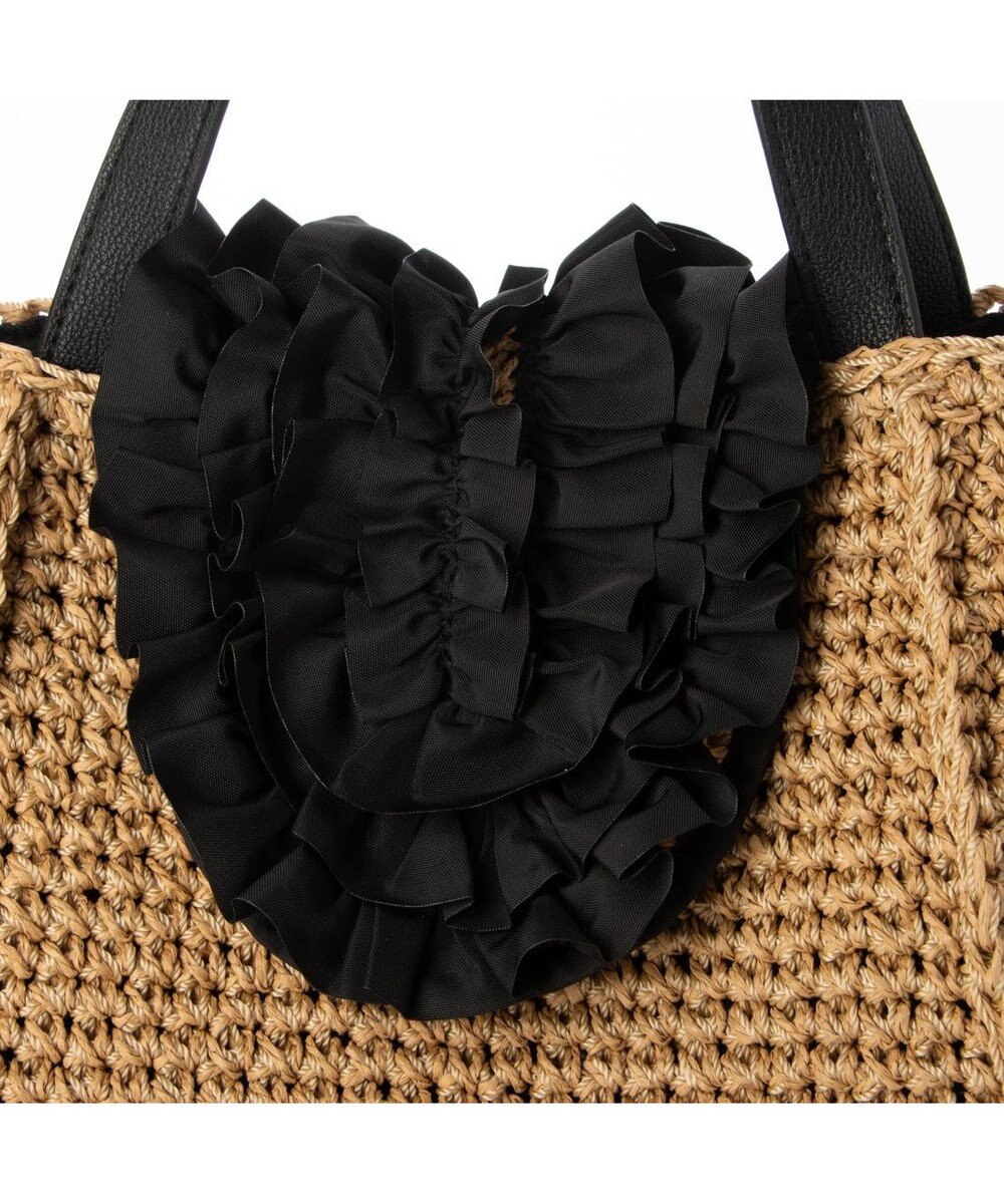 UNBILLION カシュカシュ cachecache / フリルフラップスクエアトート カゴバッグ 