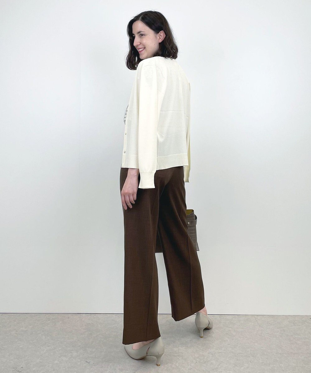 自由区 【WEB限定】ニットカーディガン×ブラウス セット 