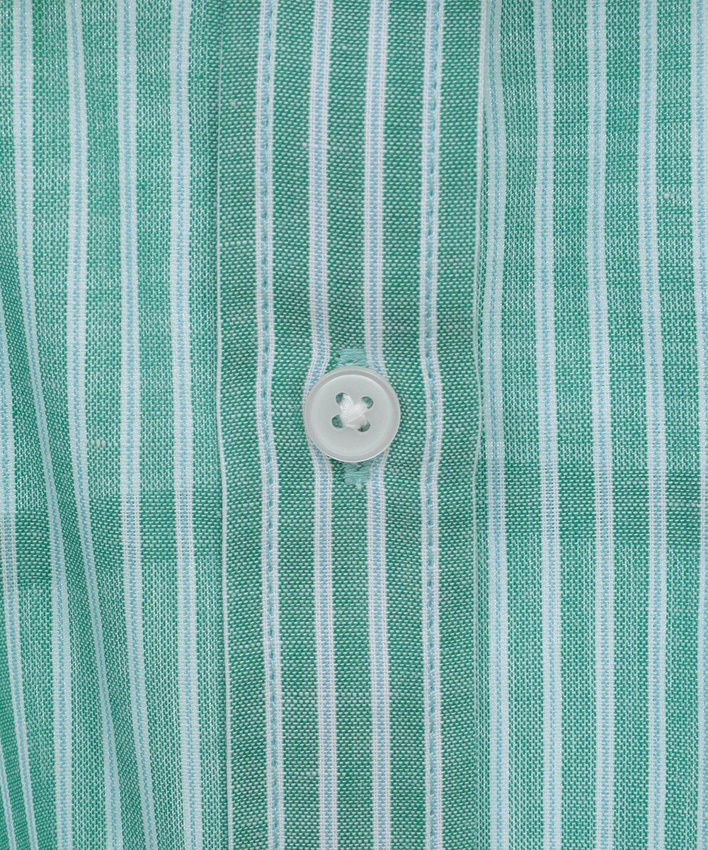 Green Parks 綿麻混レギュラーカラーＢＩＧシルエットシャツ 