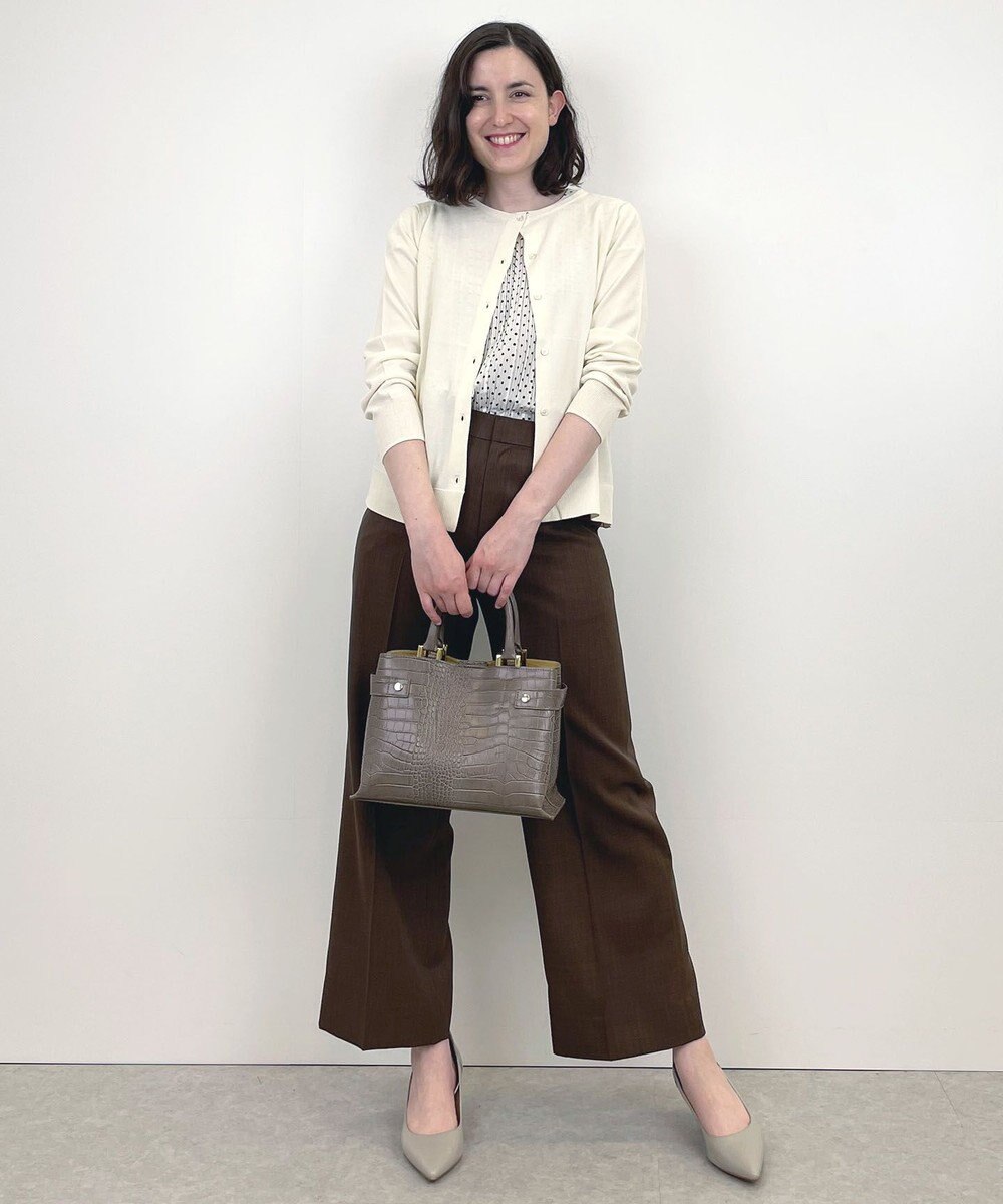 自由区 【WEB限定】ニットカーディガン×ブラウス セット 