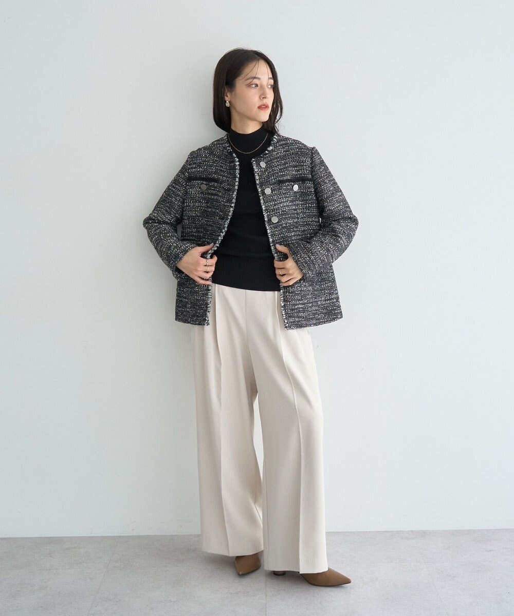 YECCA VECCA ハイネックリブニット 