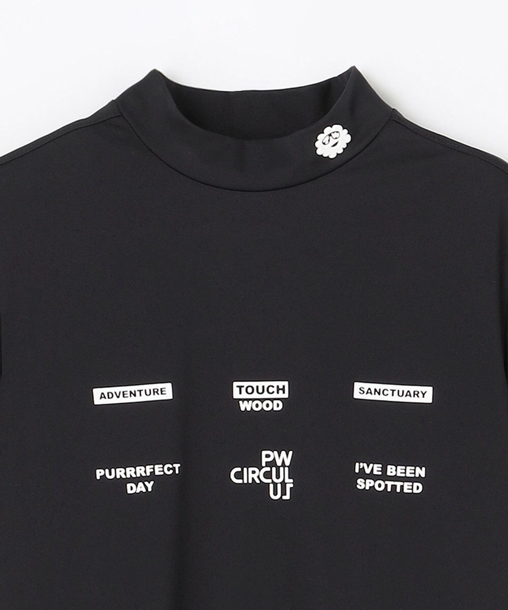 PW CIRCULUS 【WOMEN】メッシュコンビ モックネック  ゴルフウェア レディース 