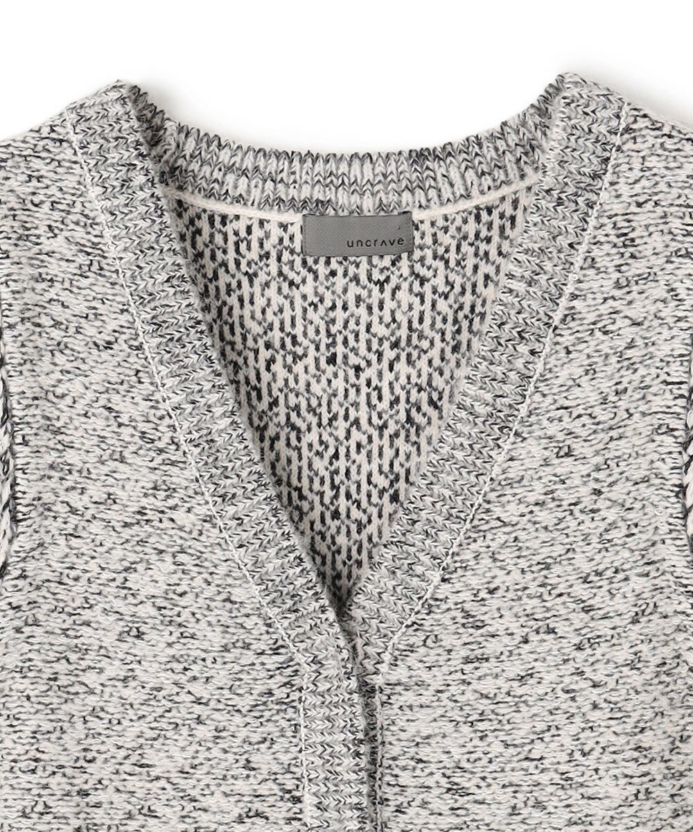uncrave ツイードニット ジレ 