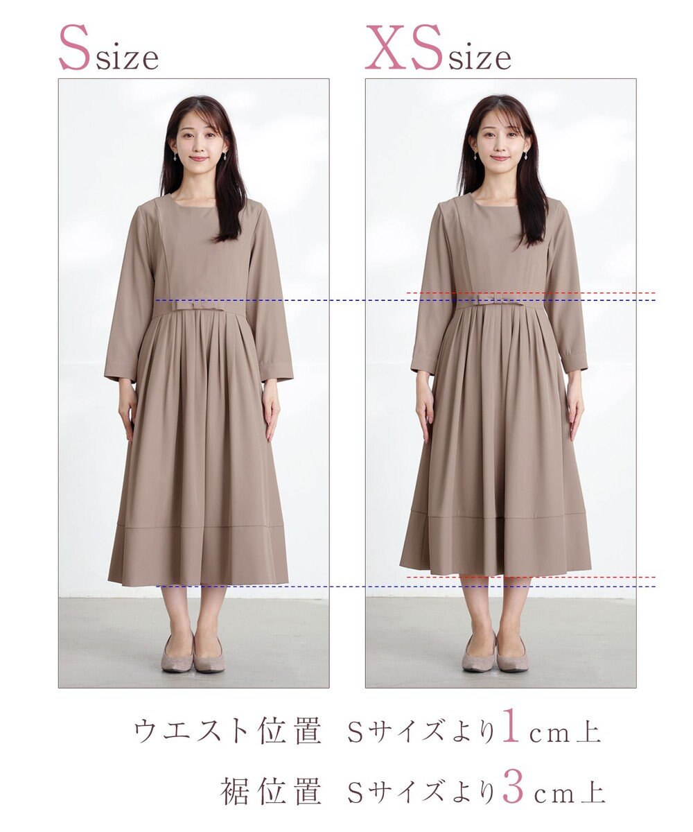 Tiaclasse L 【セレモニー・新色追加】リボンベルトフレアワンピース 