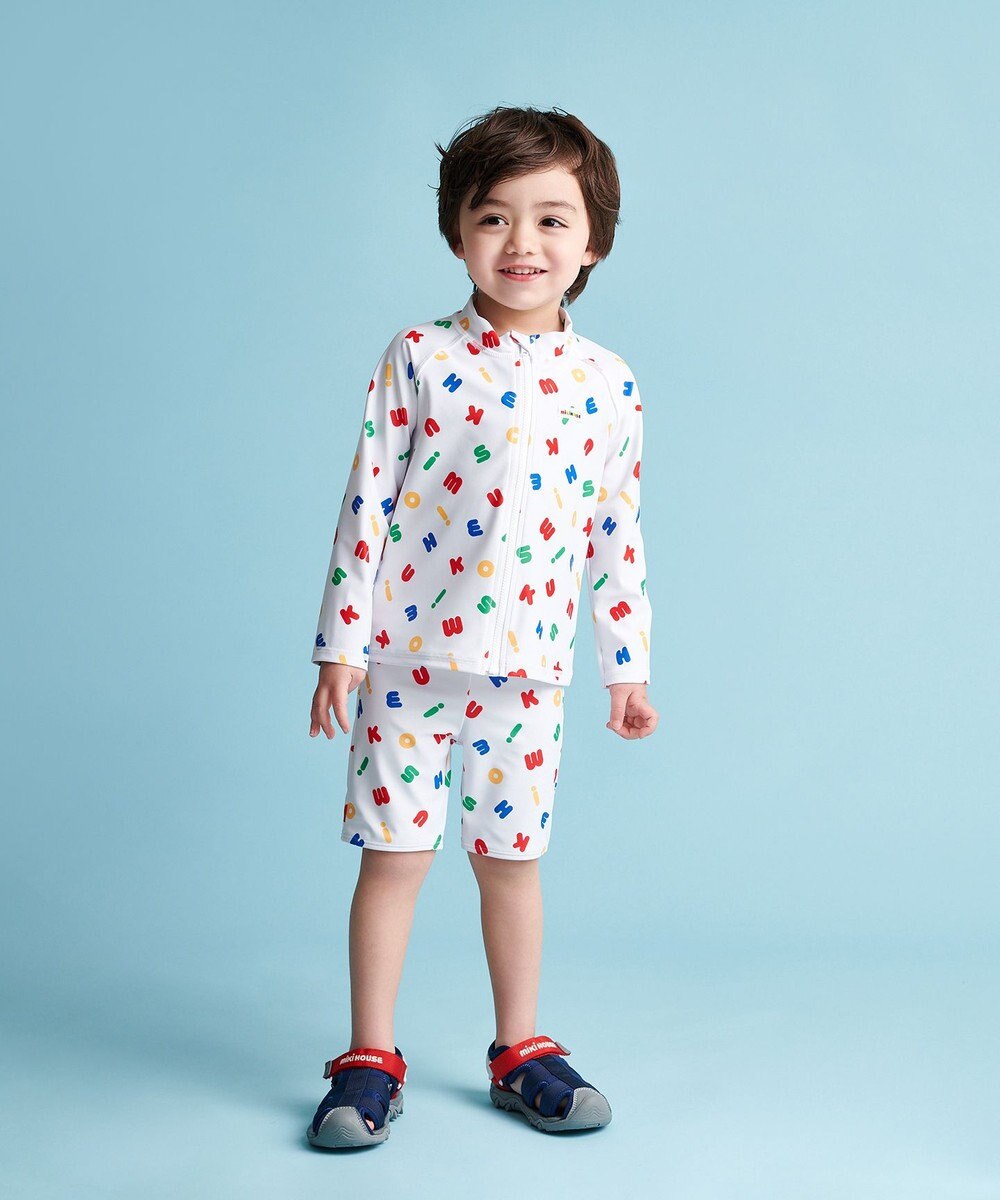 MIKI HOUSE HOT BISCUITS 【ミキハウス】【80-130cm】5分丈水着 